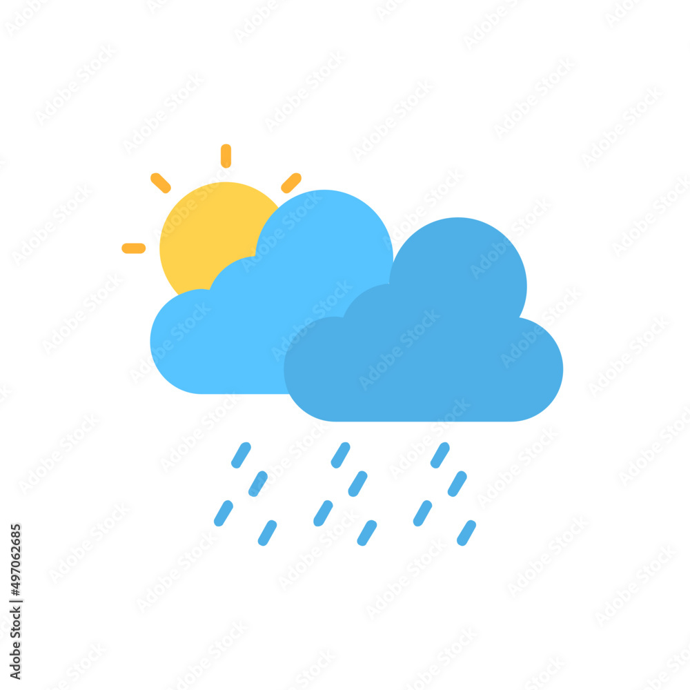 Rain In Day Icon