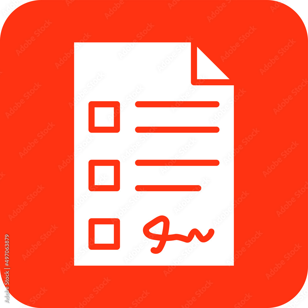 Contract form Vector Icon Design Illustration Contract form Vector Icon Design Illustration