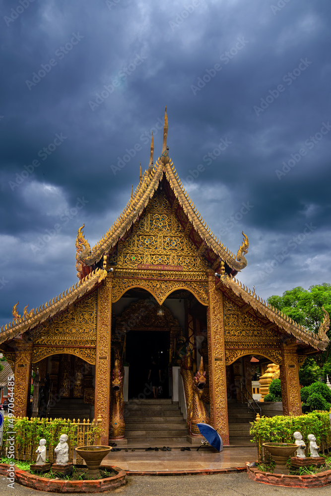 Wat Sri Suphan, the first chapel silver temple in the world ,Chiang Mai, Thailand