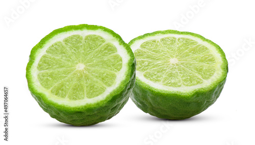 Bergamot on an isolated white background