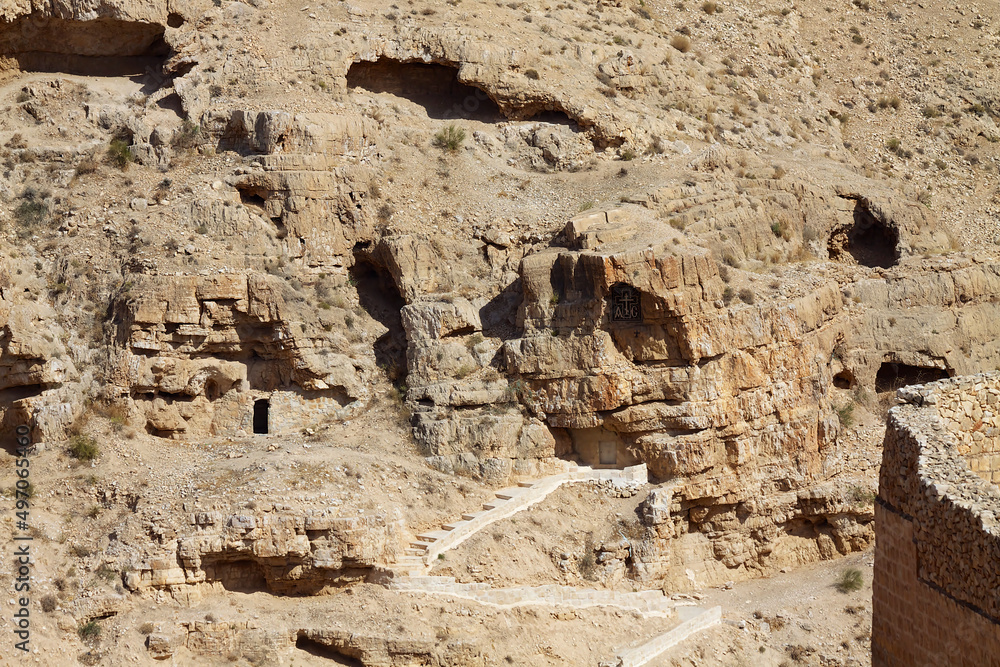 Gorge in the Judean Desert in Israel