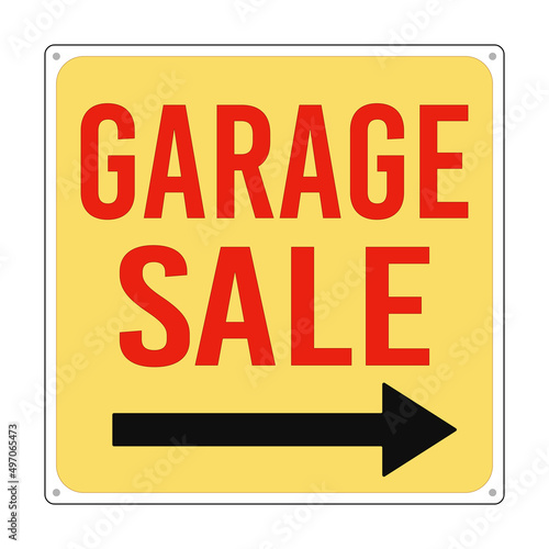 Garage Sale Retro Sign