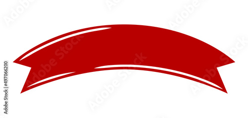 Vintage decorative ribbon. Banner in abstract style.