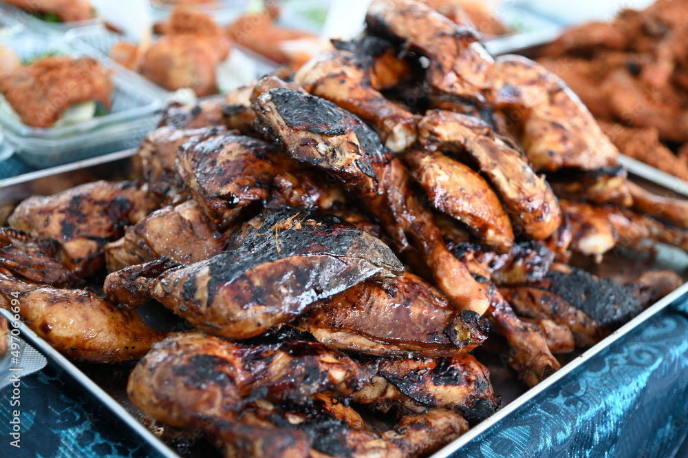 Kuching, Sarawak Malaysia - April 5th 2022:The Malay Ramadan Bazaar (Pasar Ramadan) in Malaysia, with lots of delicacies, under New Norm Kuching, Sarawak Malaysia - April 5th 2022:The Malay Ramadan Bazaar (Pasar Ramadan) in Malaysia, with lots of delicacies, under New Norm