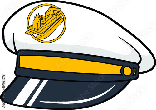 captain hat with pontoon badge | pontoon boat | lake  boat
