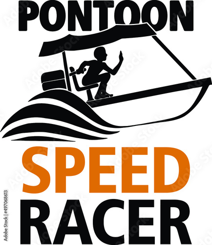 funny pontoon speed racer | pontoon  boat | lake boat 
