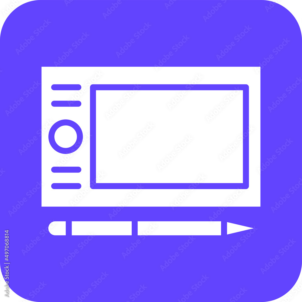 Graphic Tablet Vector Icon Design Illustration Graphic Tablet Vector Icon Design Illustration