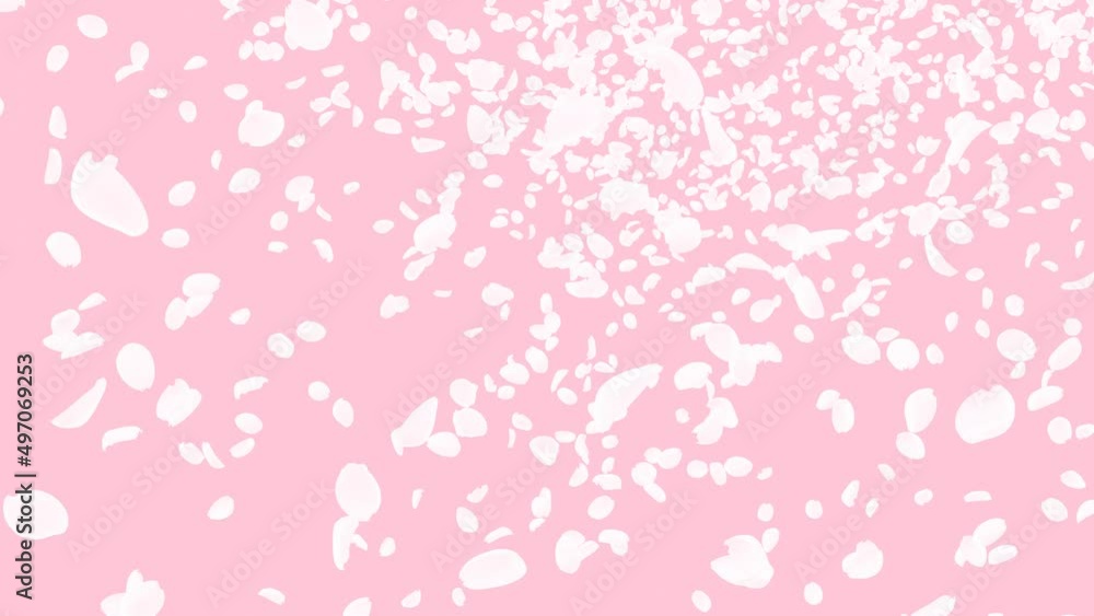 桜が舞う花びらループアニメーション(ピンク背景) 桜が舞う花びらループアニメーション(ピンク背景)
