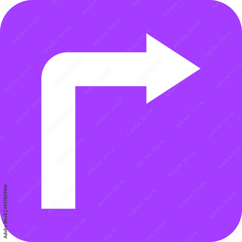 Turn Vector Icon Design Illustration Turn Vector Icon Design Illustration