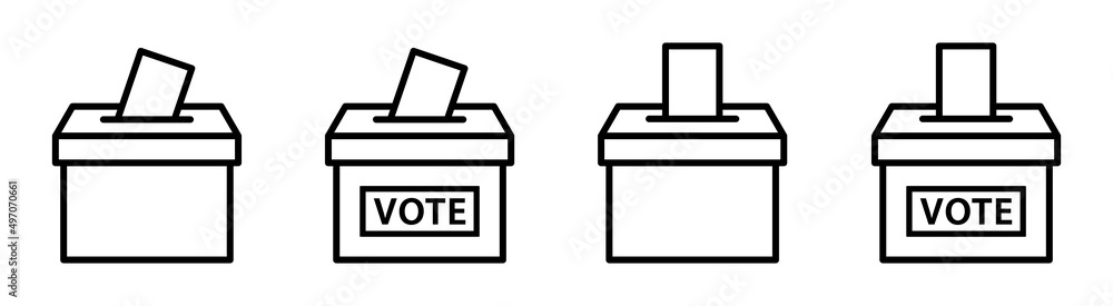 Ballot Vote Box Icon Vector Illustration Ballot Vote Box Icon Vector Illustration