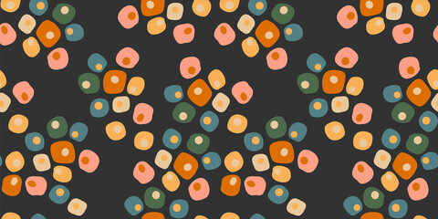 Stickers Vintage bloemen patronen Moderne abstracte bloemen minimalistisch dessin  © Nadia Grapes