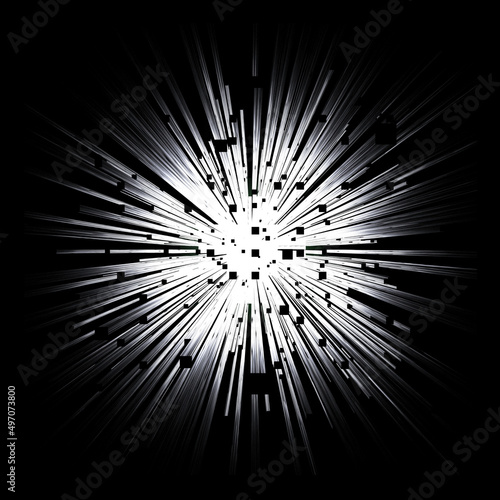 Abstract light background, 3d rendering