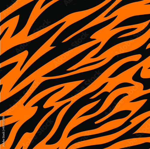 pattern texture tiger orange color stripe repeated seamless black for background