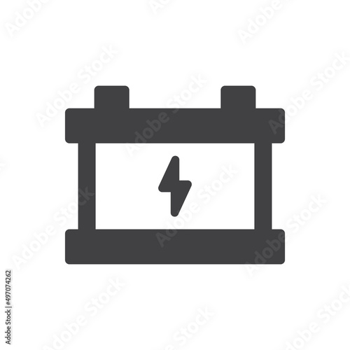 Accumulator battery icon - rechargeable battery icon