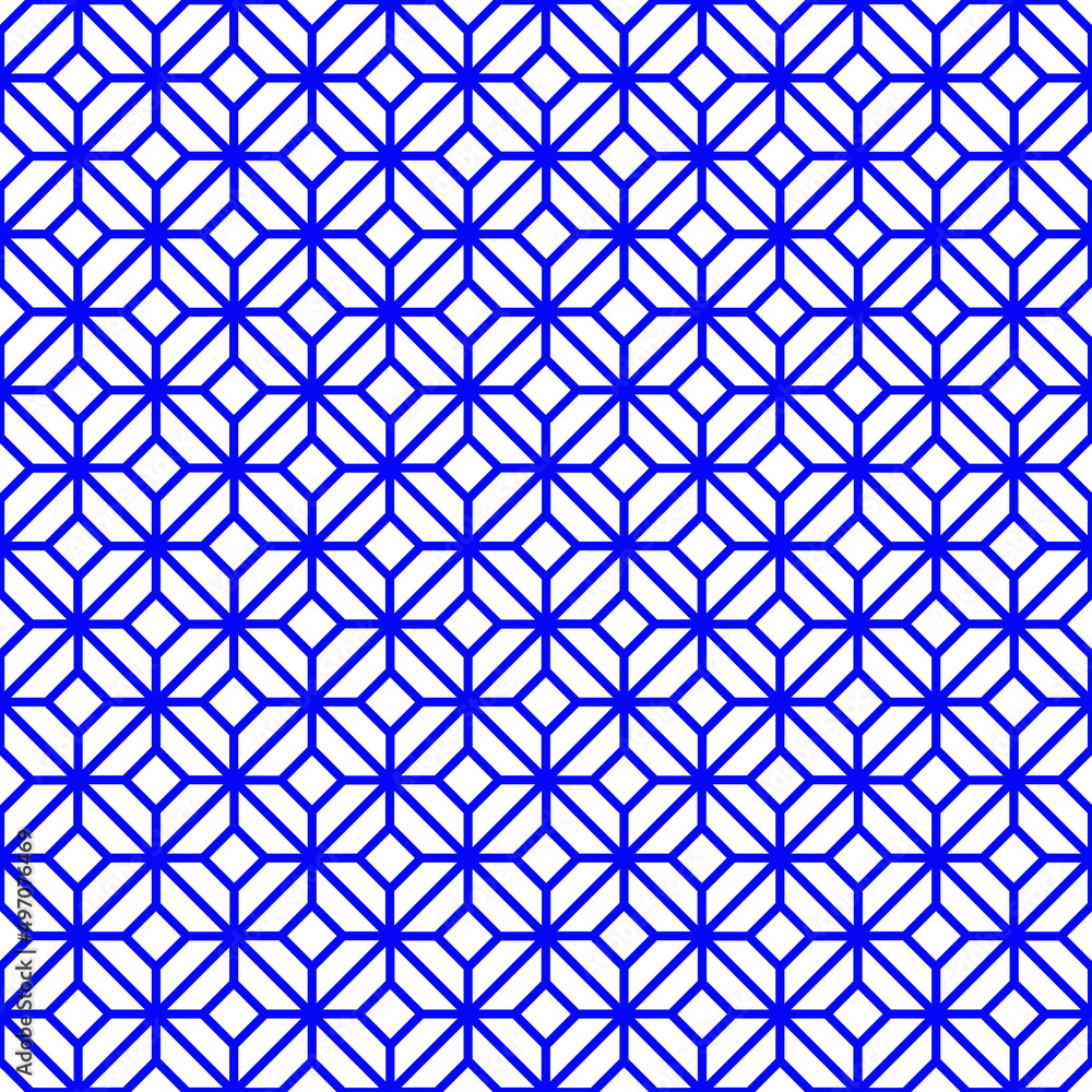 Abstract background. Blue and white geometrical pattern. Modern design. Blue maze pattern on white background. Abstract background. Blue and white geometrical pattern. Modern design. Blue maze pattern on white background.