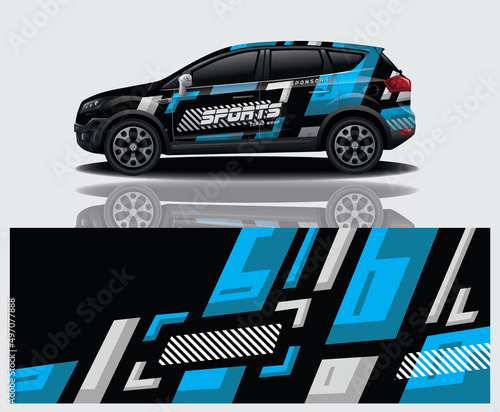wrap car design template