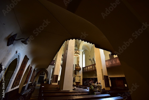inside the catholic church from Sighisoara 8