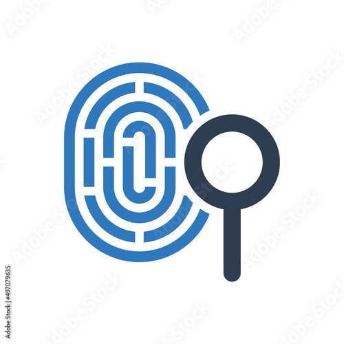 fingerprint search icon