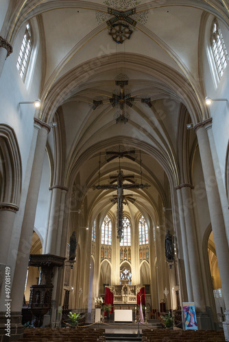 Hasselt Belgium. The Saint Quentin s Cathedral  Hasselt. Cathedral St. Quintinus