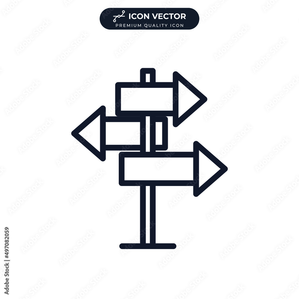 signpost icon symbol template for graphic and web design collection logo vector illustration signpost icon symbol template for graphic and web design collection logo vector illustration