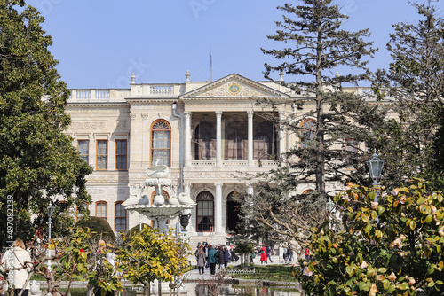 Dolmabahçe Palace of İstanbul in Turkey