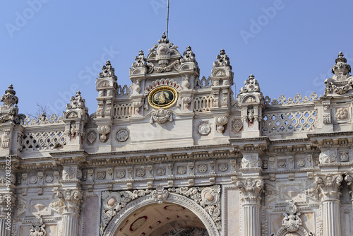 Dolmabahçe Palace of İstanbul in Turkey