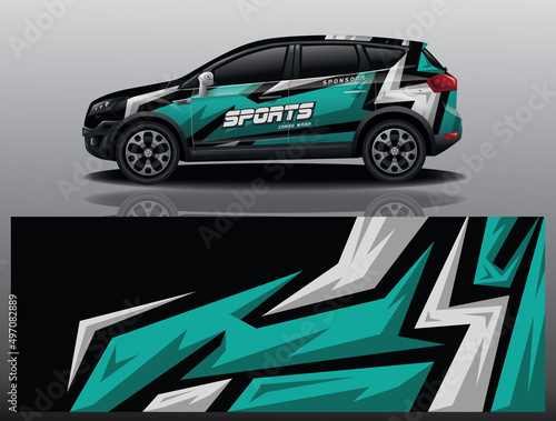 wrap car design template