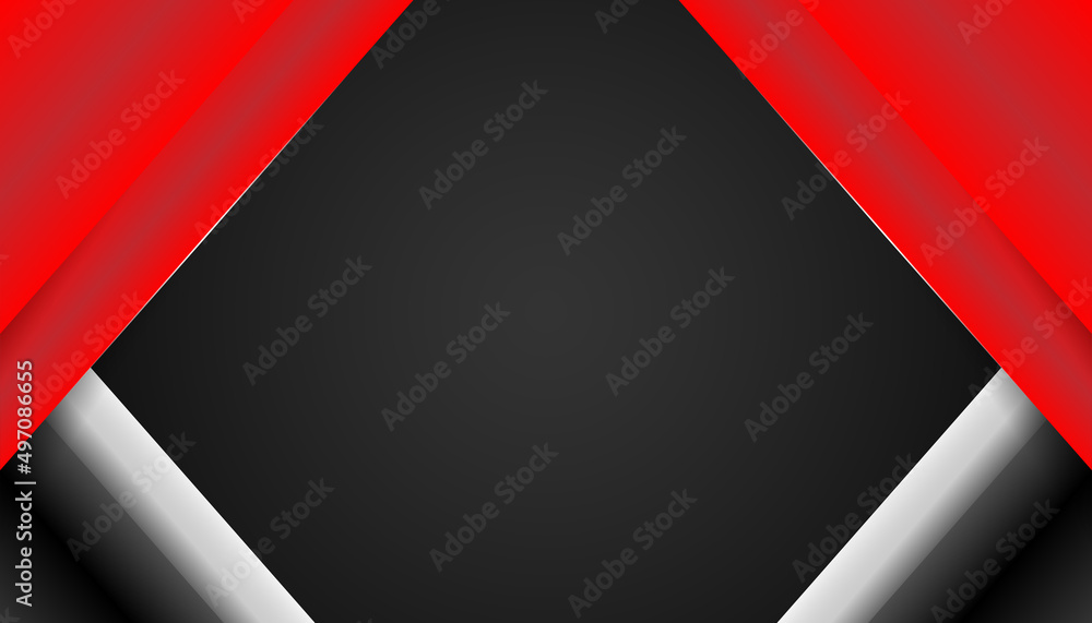 Fototapeta premium Red and black abstract background vector