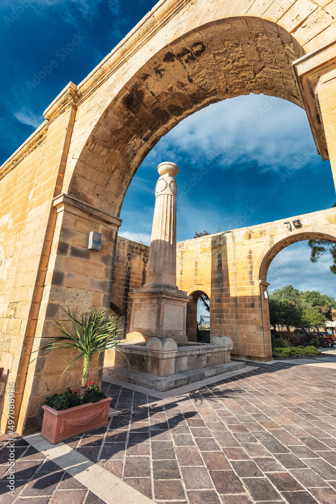 Upper Barakka Gardens in Valletta on Malta