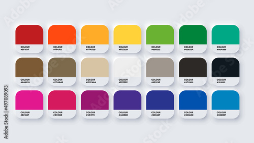 Pantone Classic Colour Catalog Inspiration Samples in RGB