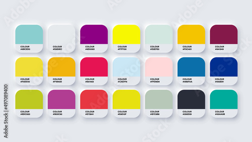 Pantone Classic Colour Catalog Inspiration Samples in RGB photo