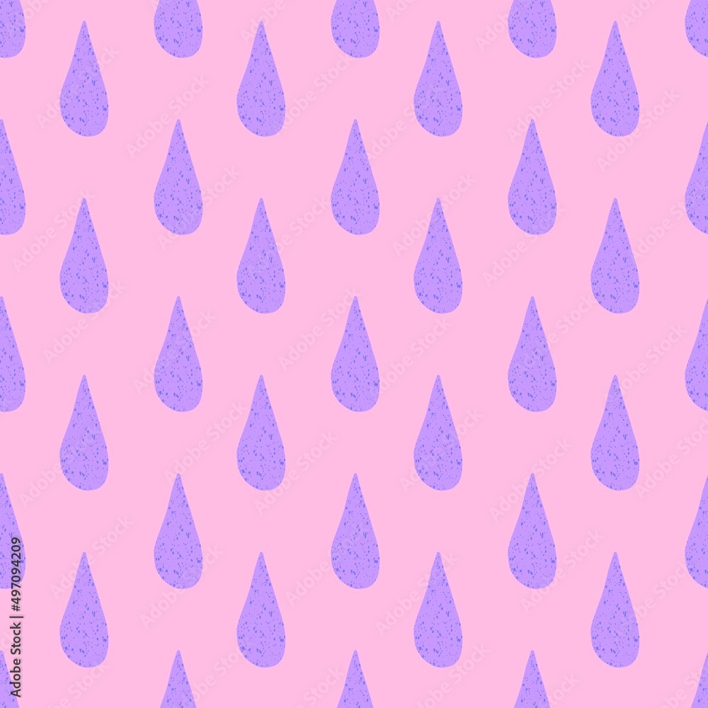 Rain seamless water drops pattern for textiles and packaging and gifts and cards and linens and kids Rain seamless water drops pattern for textiles and packaging and gifts and cards and linens and kids