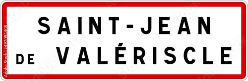 Free Download Panneau entrée ville agglomération Saint-Jean-de-Valériscle / Town entrance sign Saint-Jean-de-Valériscle - GFXLoad