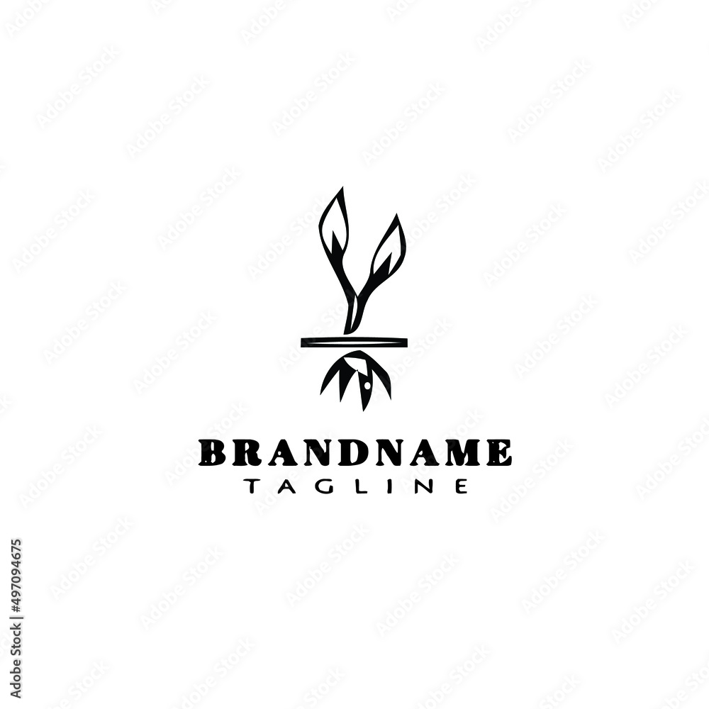 plant with root logo icon design template vector illustration plant with root logo icon design template vector illustration