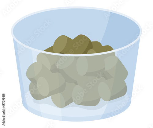 動物園のえさやりの餌のイラスト_カップ