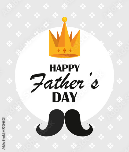happy fathers day poster