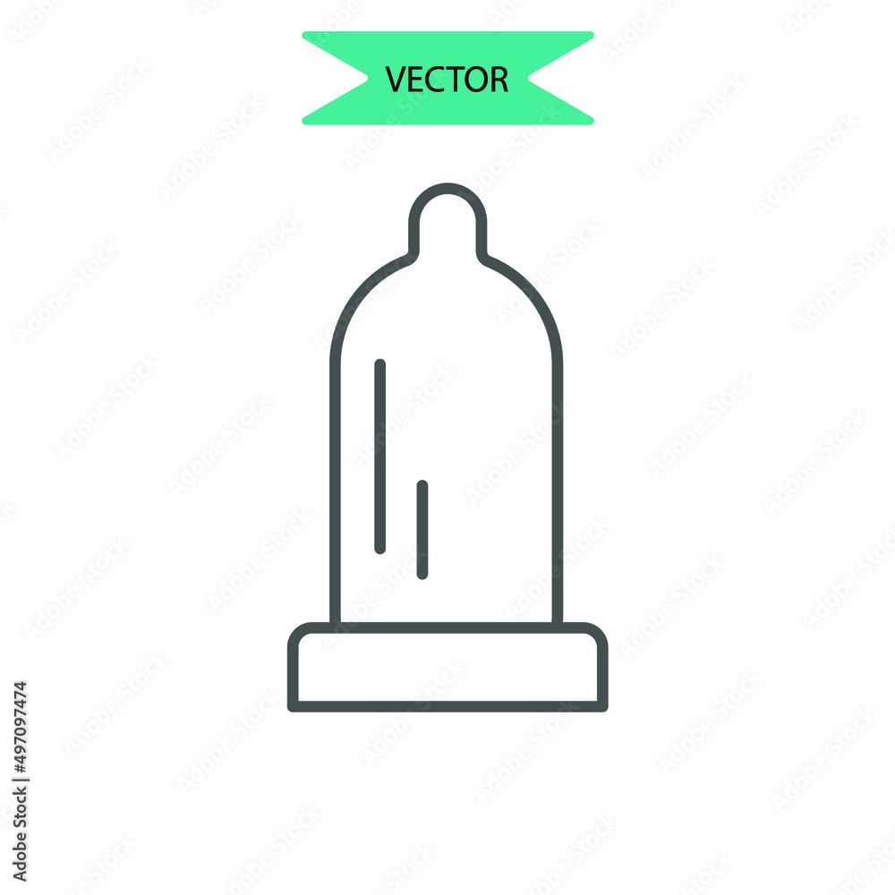 condom icons symbol vector elements for infographic web condom icons symbol vector elements for infographic web
