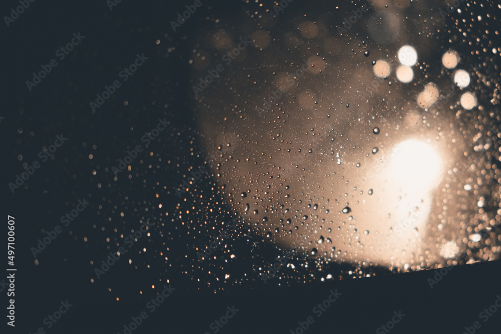 Fototapeta premium water droplets against a window