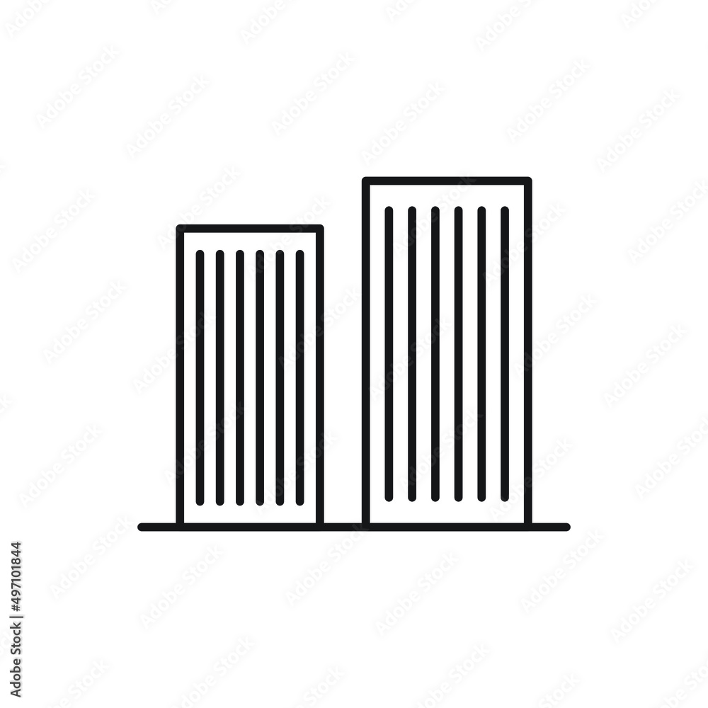 Building Icon line for website, symbol presentation Building Icon line for website, symbol presentation