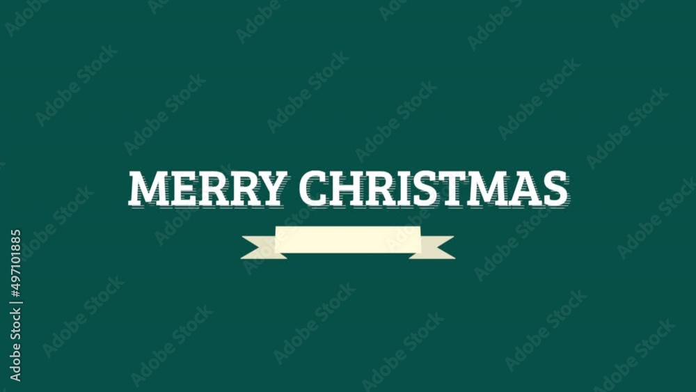 Merry Christmas with white ribbon on green background, motion holidays and winter style background for New Year and Merry Christmas Merry Christmas with white ribbon on green background, motion holidays and winter style background for New Year and Merry Christmas
