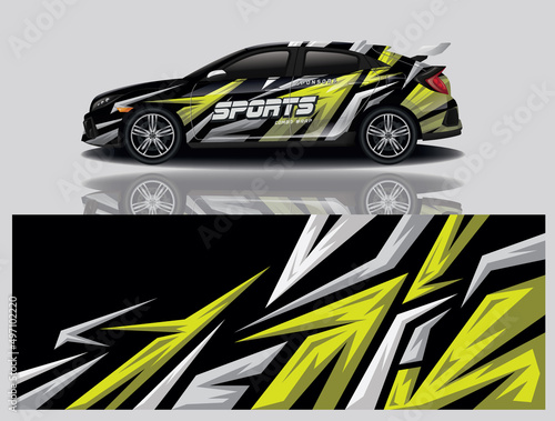 wrap car design template