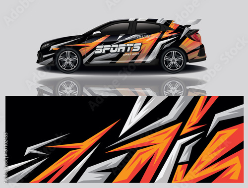 wrap car design template