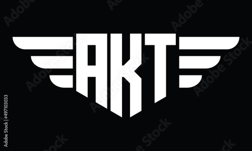 AKT geometric logo design vector template | monogram logo | abstract logo | wordmark logo | lettermark logo | business logo | brand logo | flat logo.