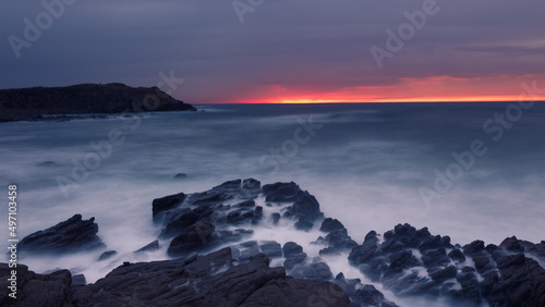 sunset over the sea Capo pecora