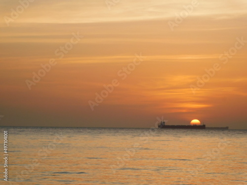 sunset over the sea © Rockdro