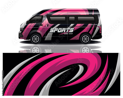 wrap car design template