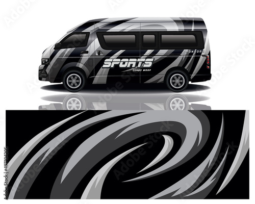wrap car design template