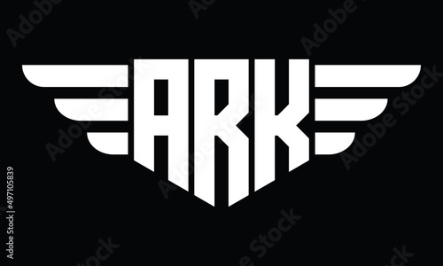 ARK geometric logo design vector template | monogram logo | abstract logo | wordmark logo | lettermark logo | business logo | brand logo | flat logo.