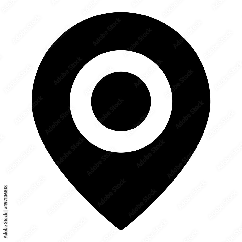 Pin Map Flat Icon Isolated On White Background Pin Map Flat Icon Isolated On White Background
