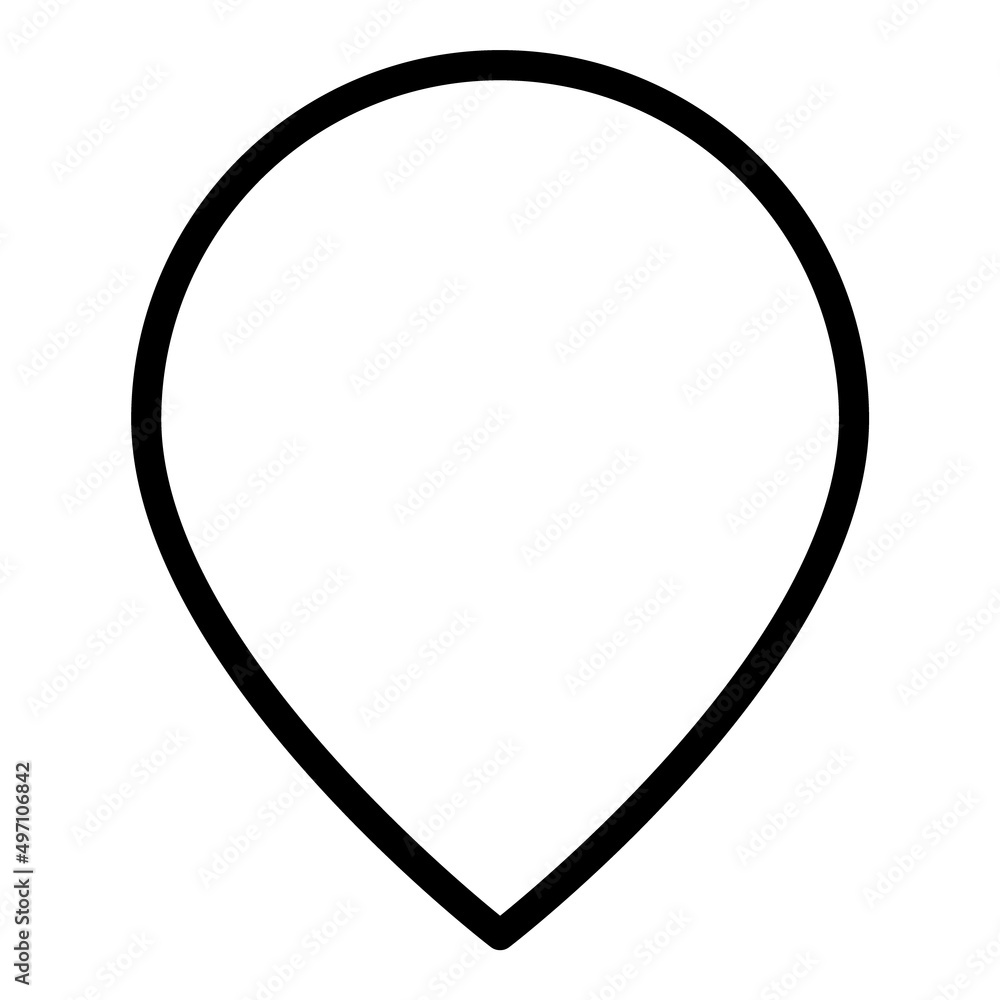 Pin Map Flat Icon Isolated On White Background Pin Map Flat Icon Isolated On White Background